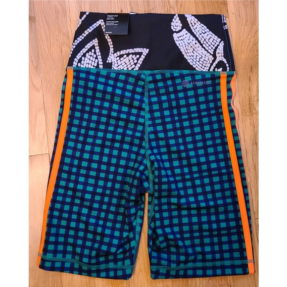 New Adidas x FARM Rio Bike Shorts Size XS - Picture 12 of 15